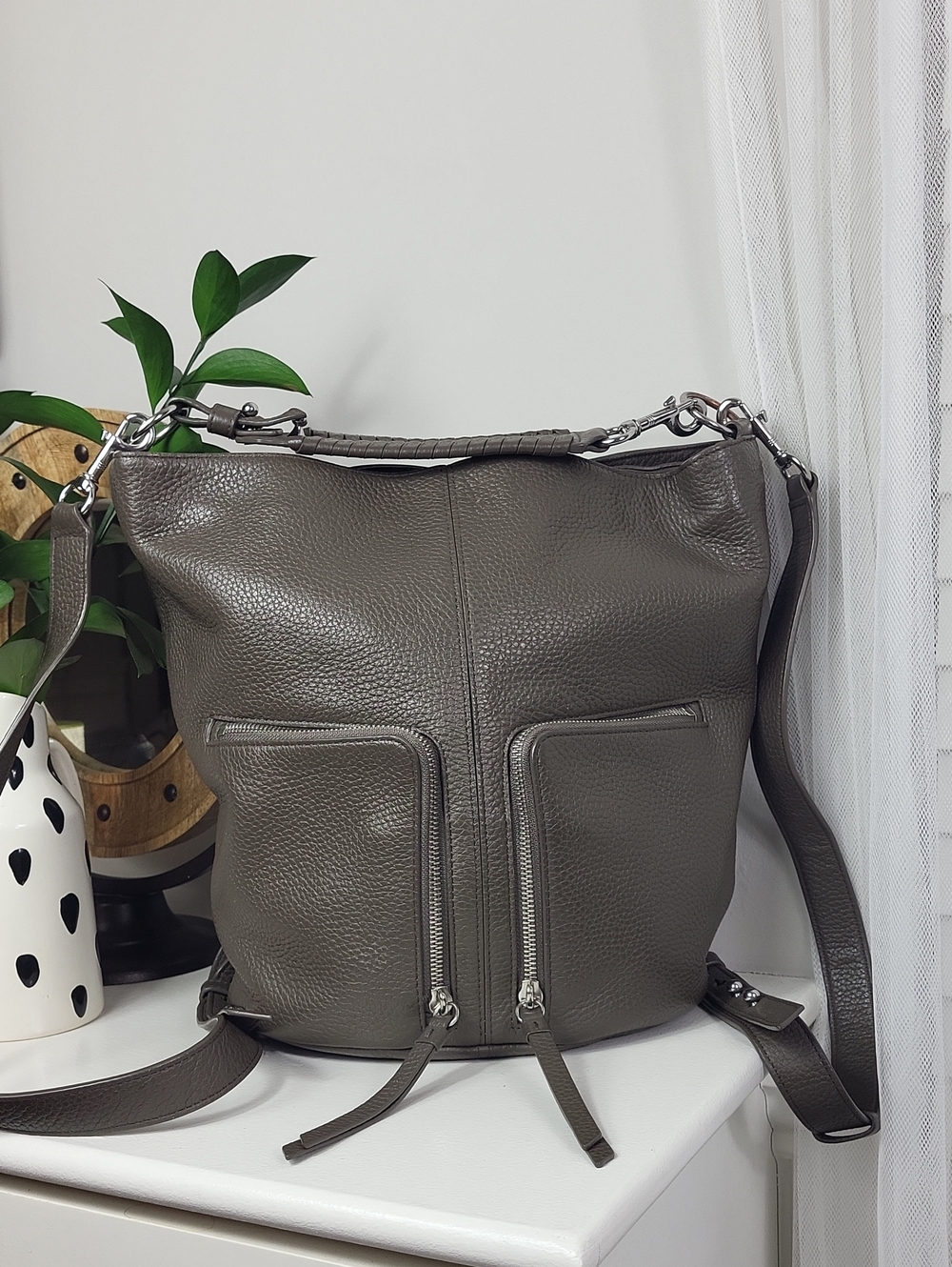ALLSAINTS Fetch Leather convertible backpack